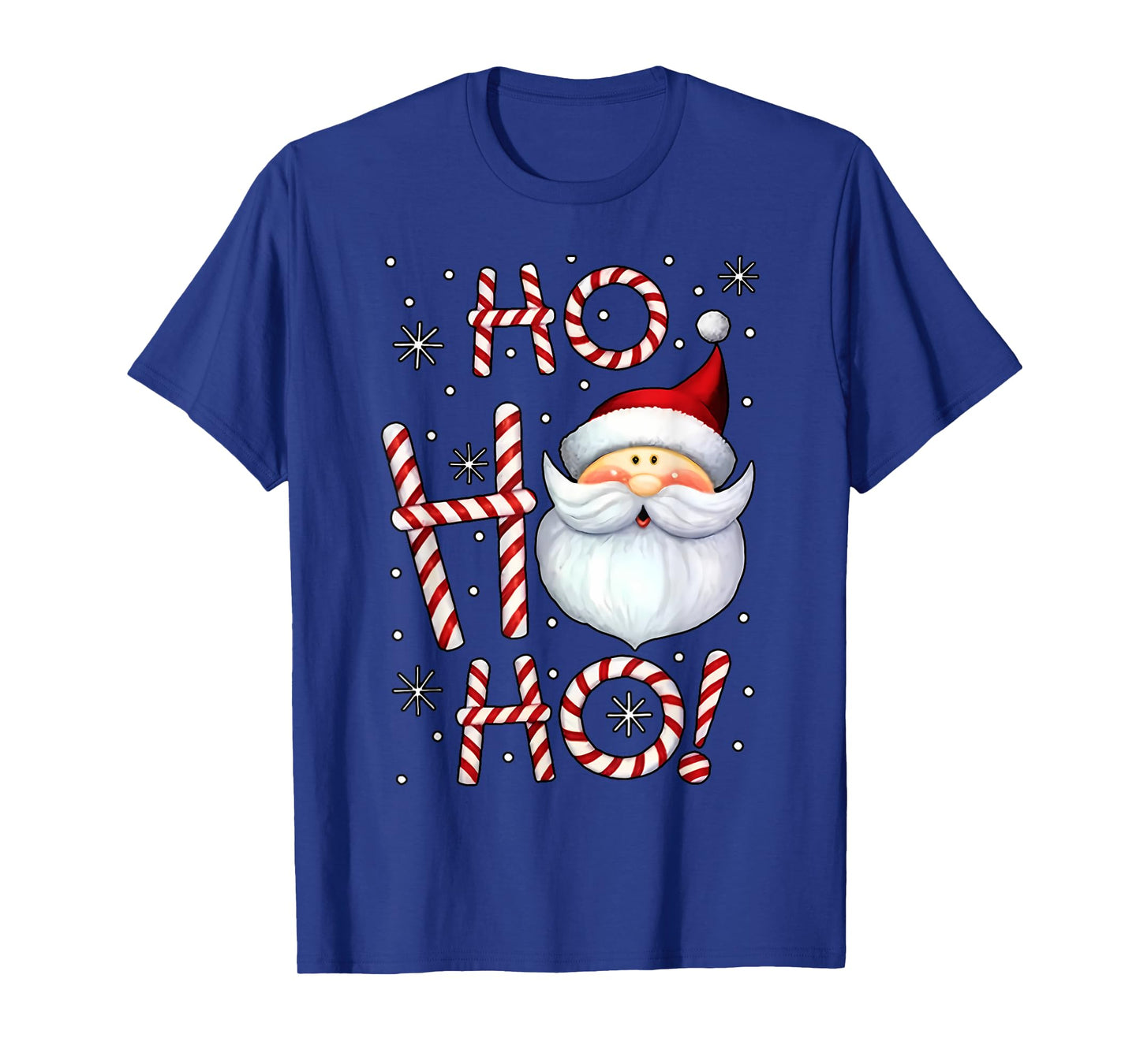 Christmas Santa Claus Candy Cane T-Shirt by Christmas Santa Claus Candy Cane for Unisex-Adults & Kids, Black, Small, Short Sleeve