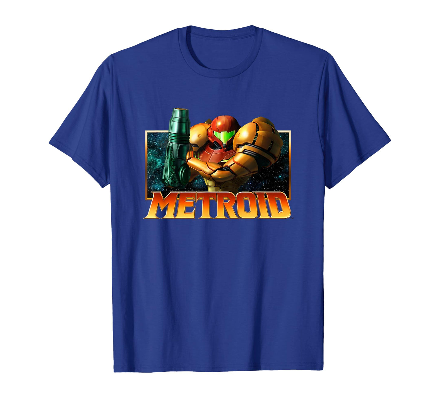 Metroid Samus Aran Bust Outer Space Portrait T-Shirt