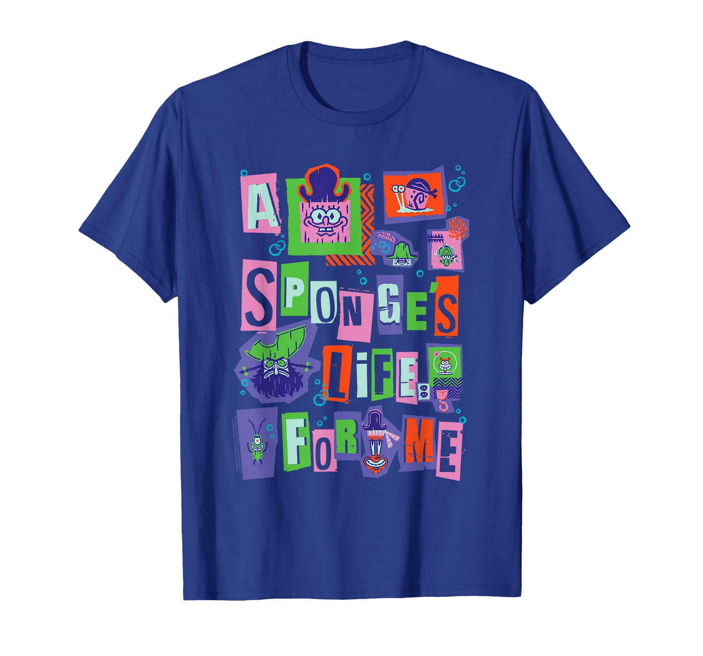 The Spongebob Movie A Sponge's Life for Me Pirates Cartoon T-Shirt