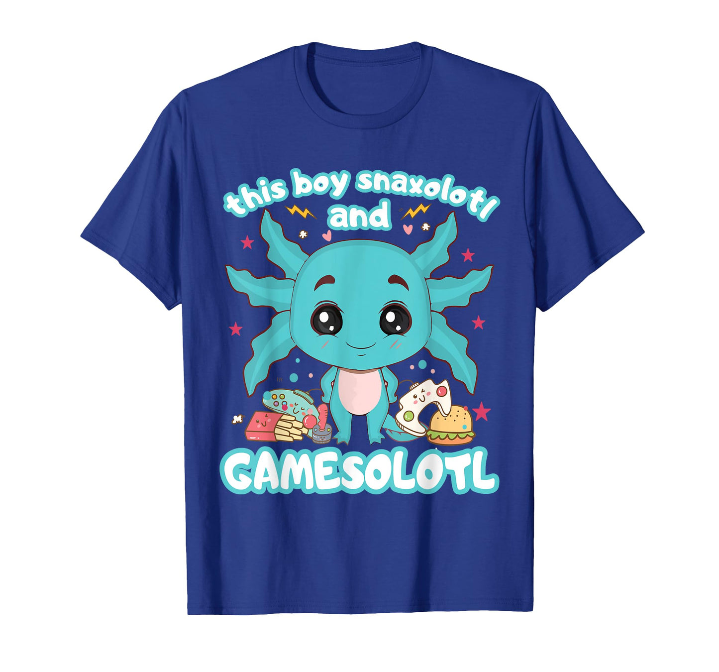 Gamesolotl Gamer Axolotl Gamer Boy Snaxolotl Gamesolotl T-Shirt