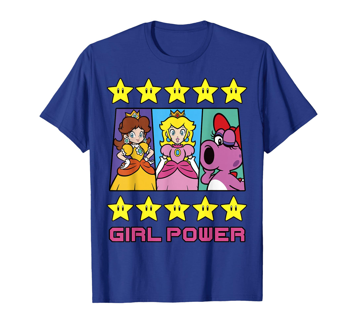 Super Mario Daisy Peach Birdo Girl Power Poster T-Shirt