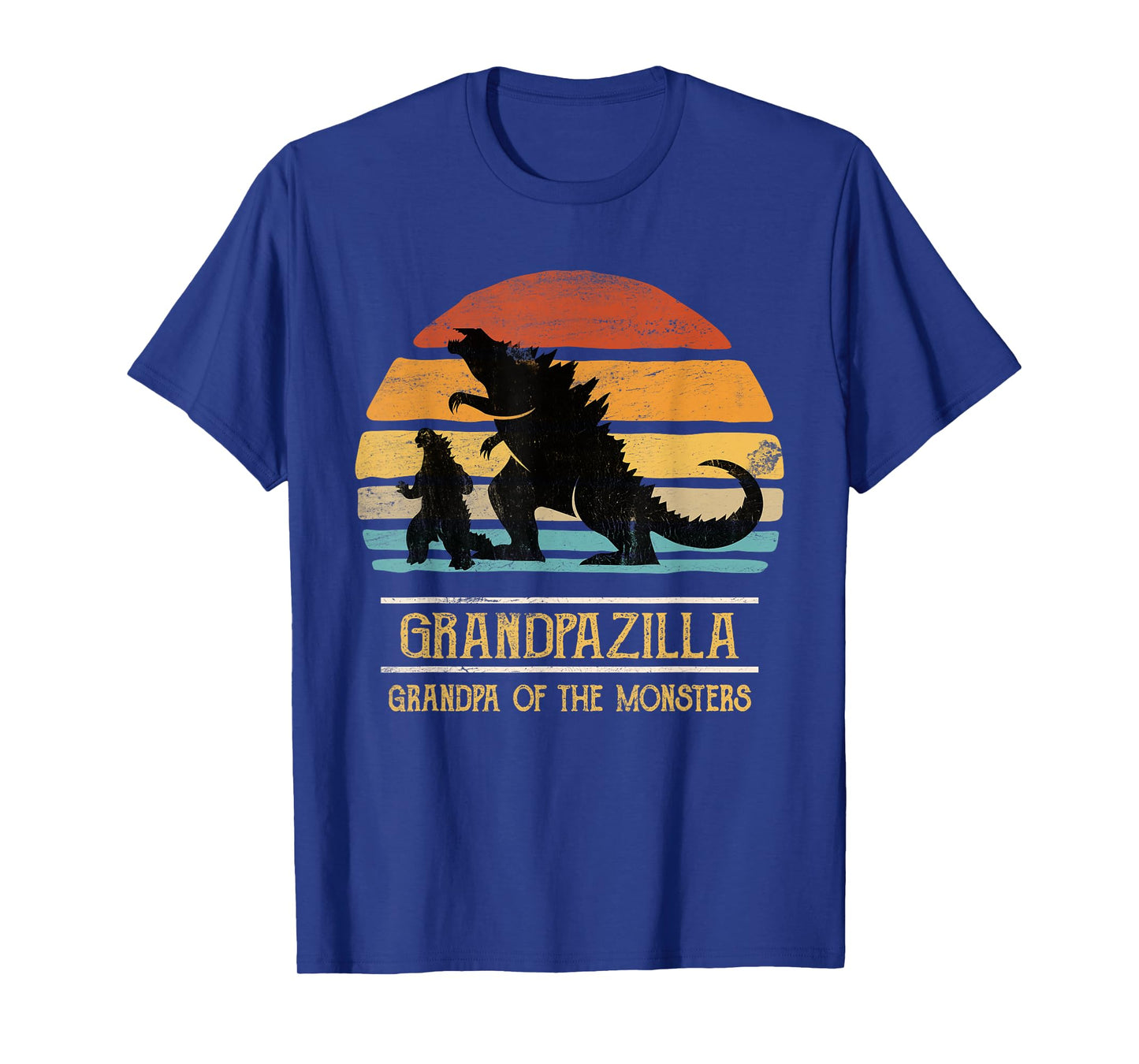 Grandpa Of Monsters Matching Family Birthday Halloween T-Shirt