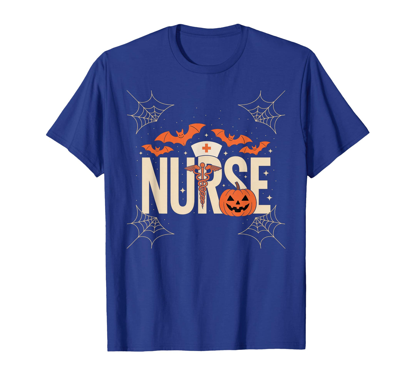 Halloween Nurse Nursing Cute Health Worker Nurses Pumpkin T-Shirt