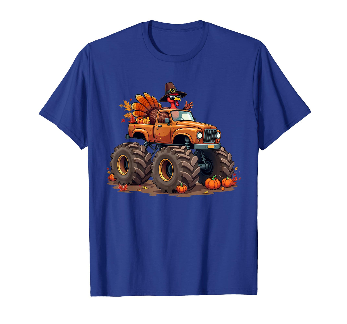 Thanksgiving Turkey Monster Truck youth Boys Kids toddlers T-Shirt
