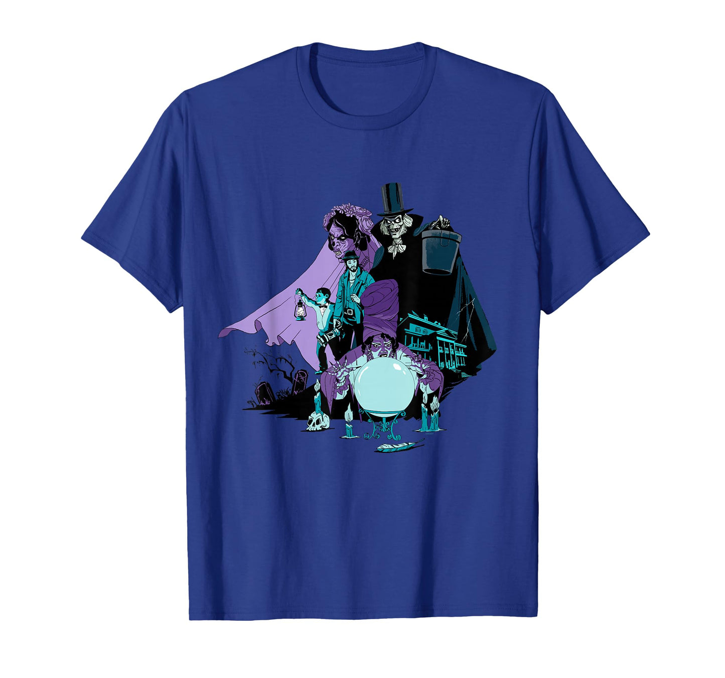 Disney Haunted Mansion Movie Hatbox Ghost Bride Harriet Ben T-Shirt