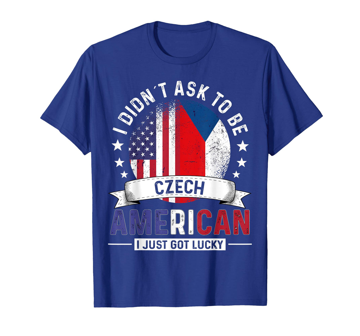 Czech American Countries Flags Pride Country Czechia Flag T-Shirt