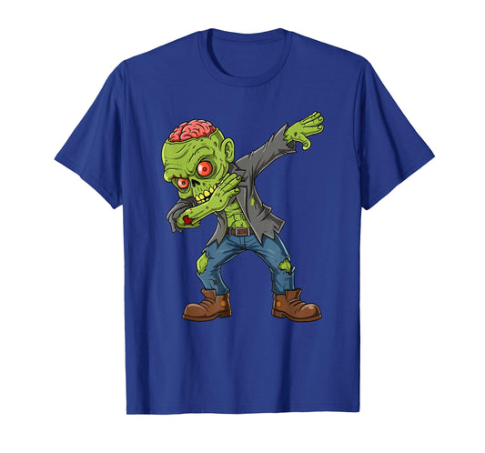 Dabbing Spooky Zombie Kids Boys Men Costume Halloween T-Shirt
