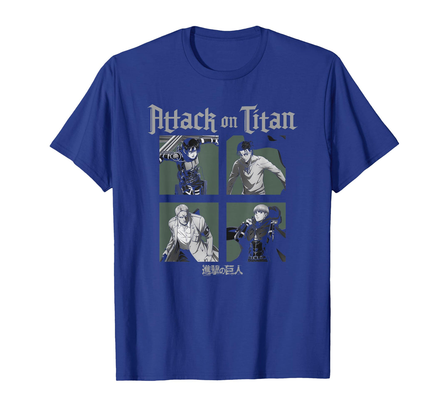 Attack on Titan Season 4 Character Portrait Squares Anime T-Shirt