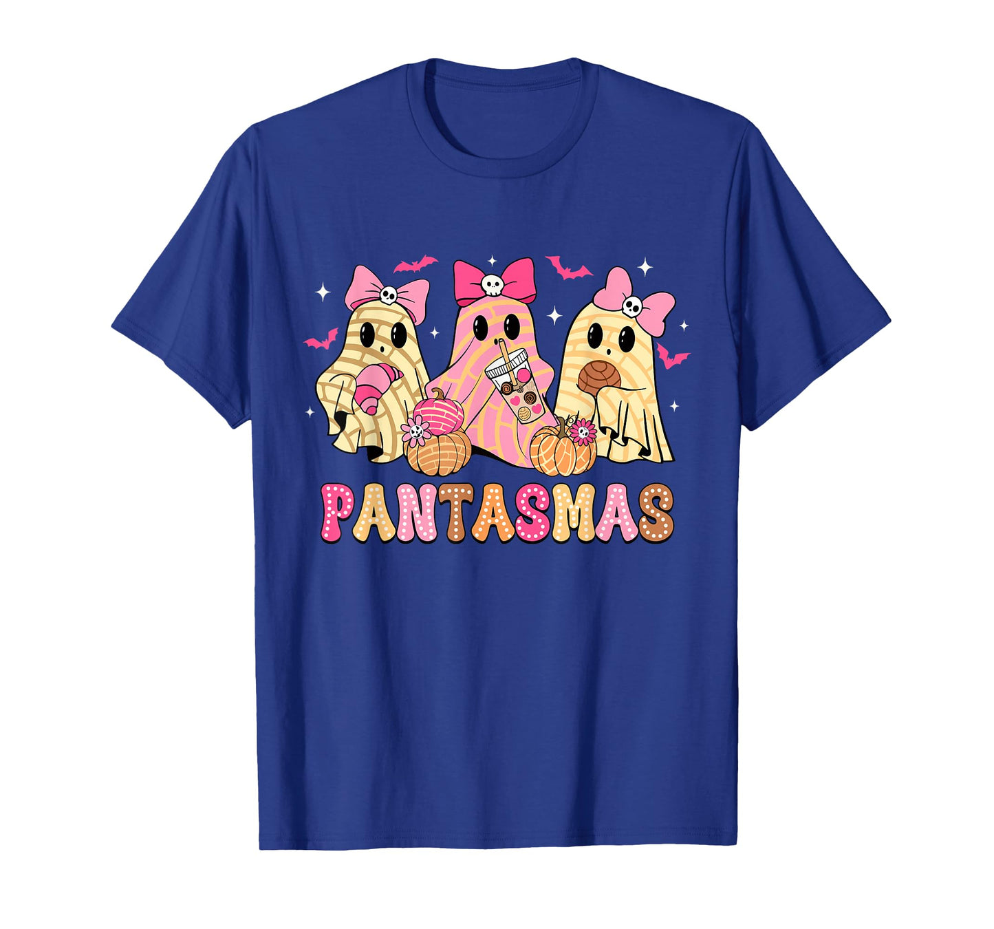 Pantasmas Ghost Funny Spooky Conchas Mexican Halloween Ghost T-Shirt