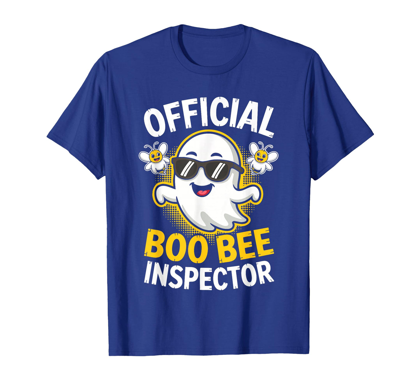 Official Boo Bee Inspector Shirt Men Women Halloween Costume T-Shirt