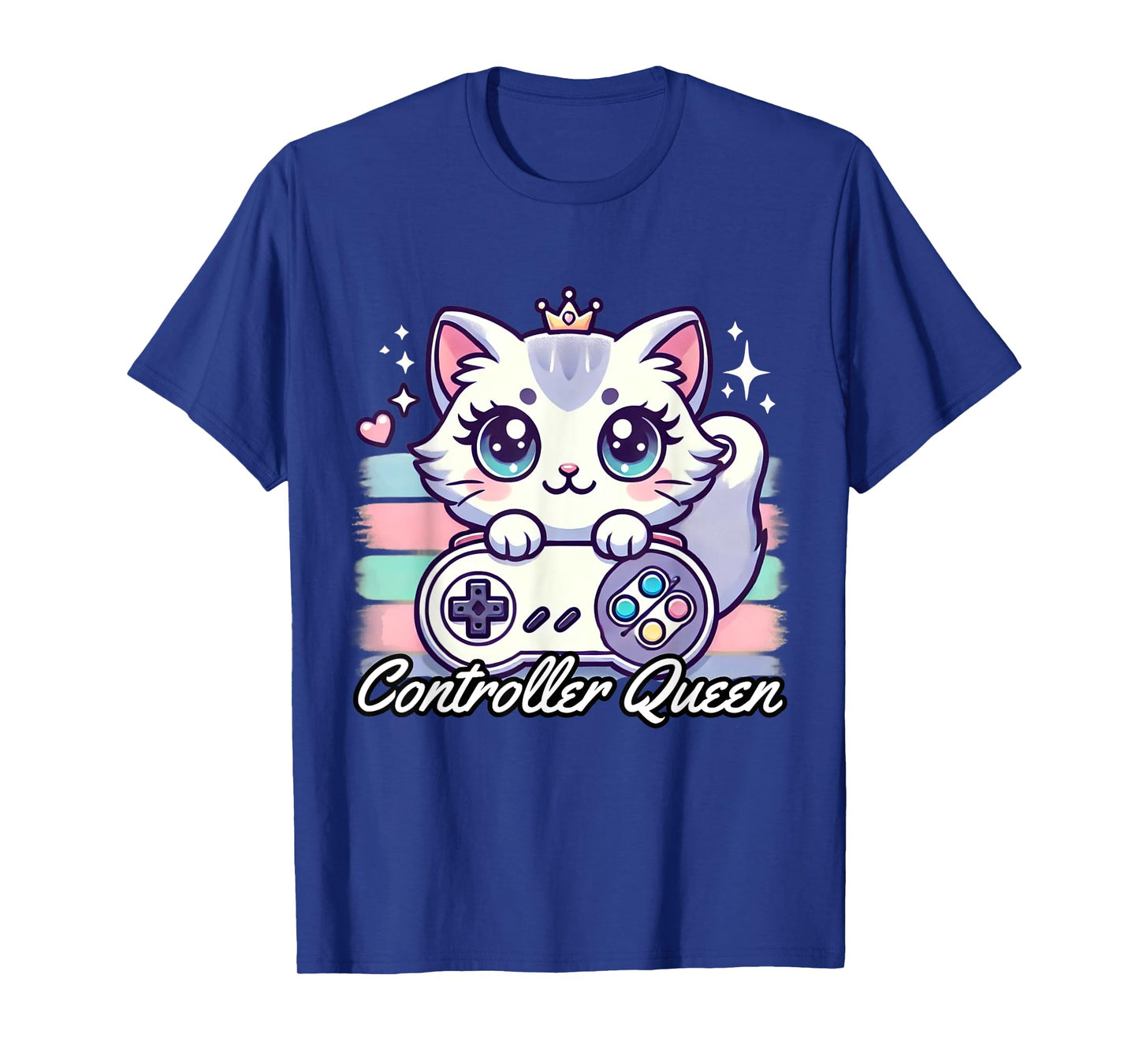 Gamer Girl Cat Gaming Cute Video Game Women Girls T-Shirt