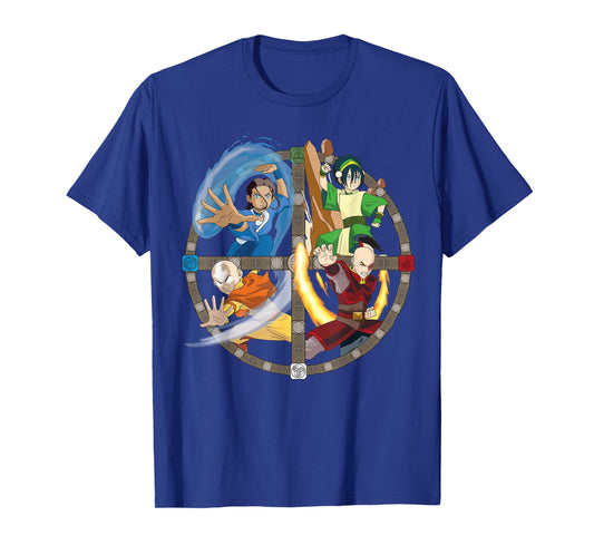 Avatar: The Last Airbender All Characters T-Shirt Small