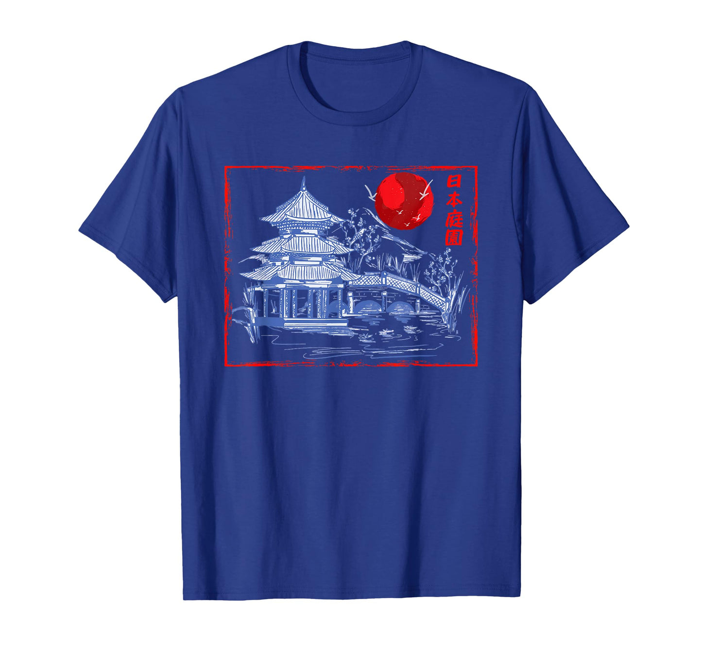Japanese Garden Line Art Nature Architecture Japan T-Shirt