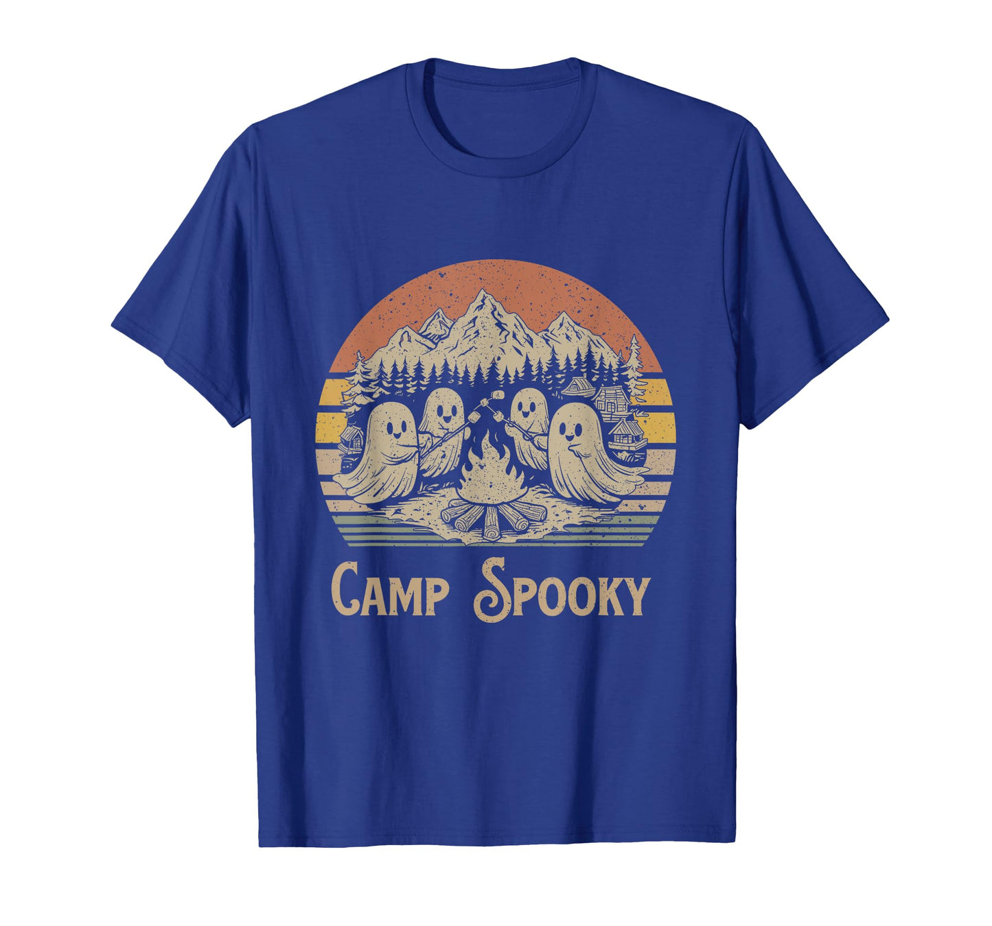 Camp Spooky Summerween Summer Halloween Cute Ghost T-Shirt