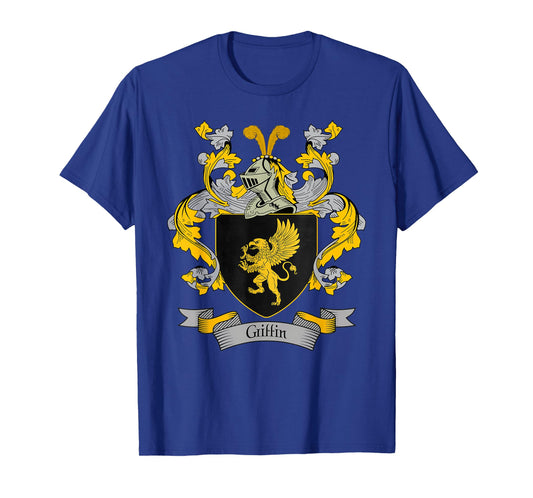 Griffin Coat of Arms | Griffin Surname Family Crest T-Shirt