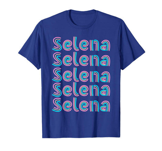 Girl Retro Selena First Name Personalized Candy Vintage kids T-Shirt