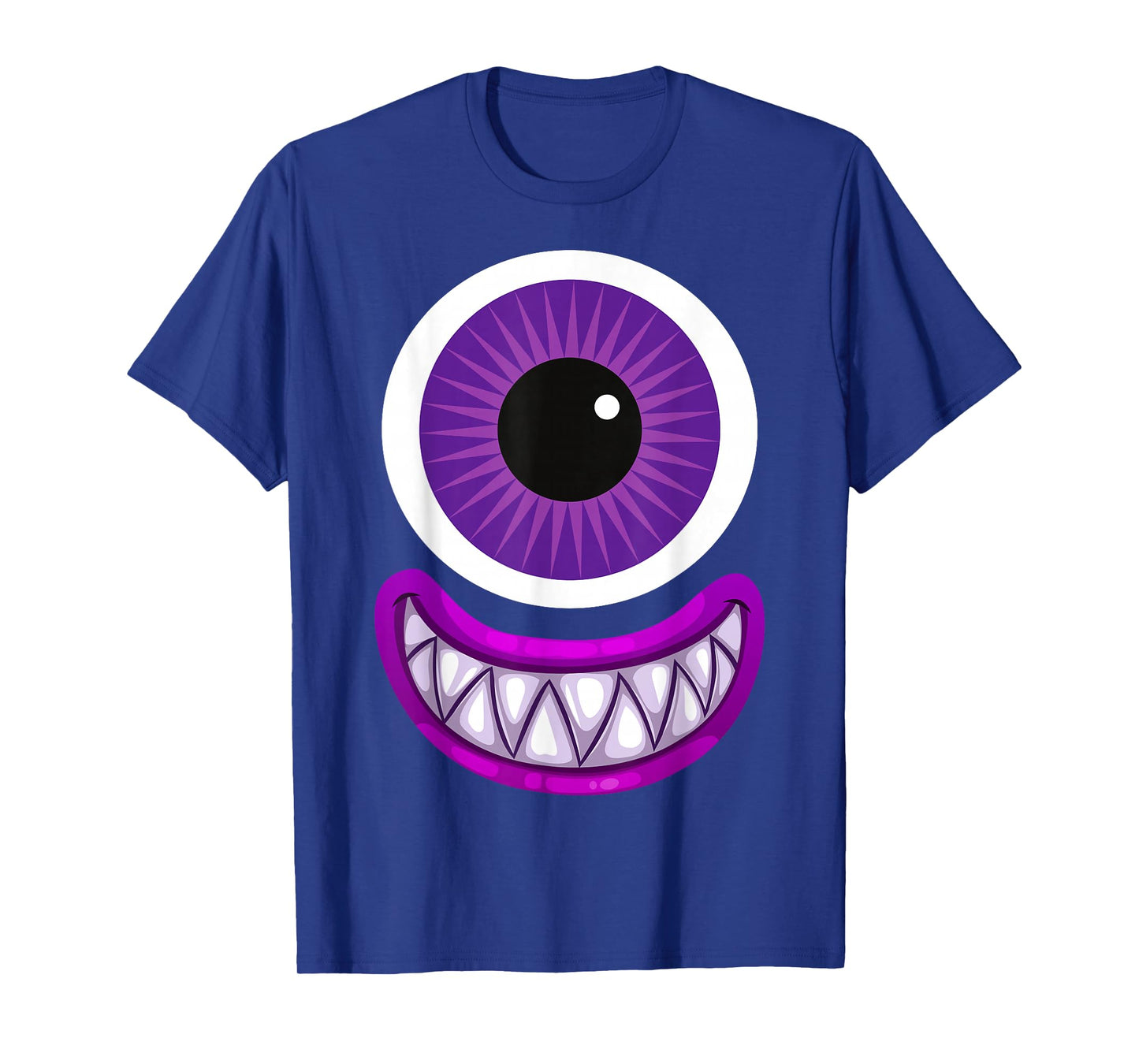 Purple Cute Monster Face Men's Women's Costume Halloween T-Shirt