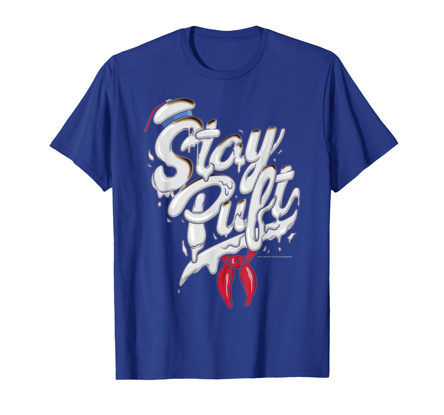 Ghostbusters Stay Puft Marshmallow Man Style Font T-Shirt T-Shirt