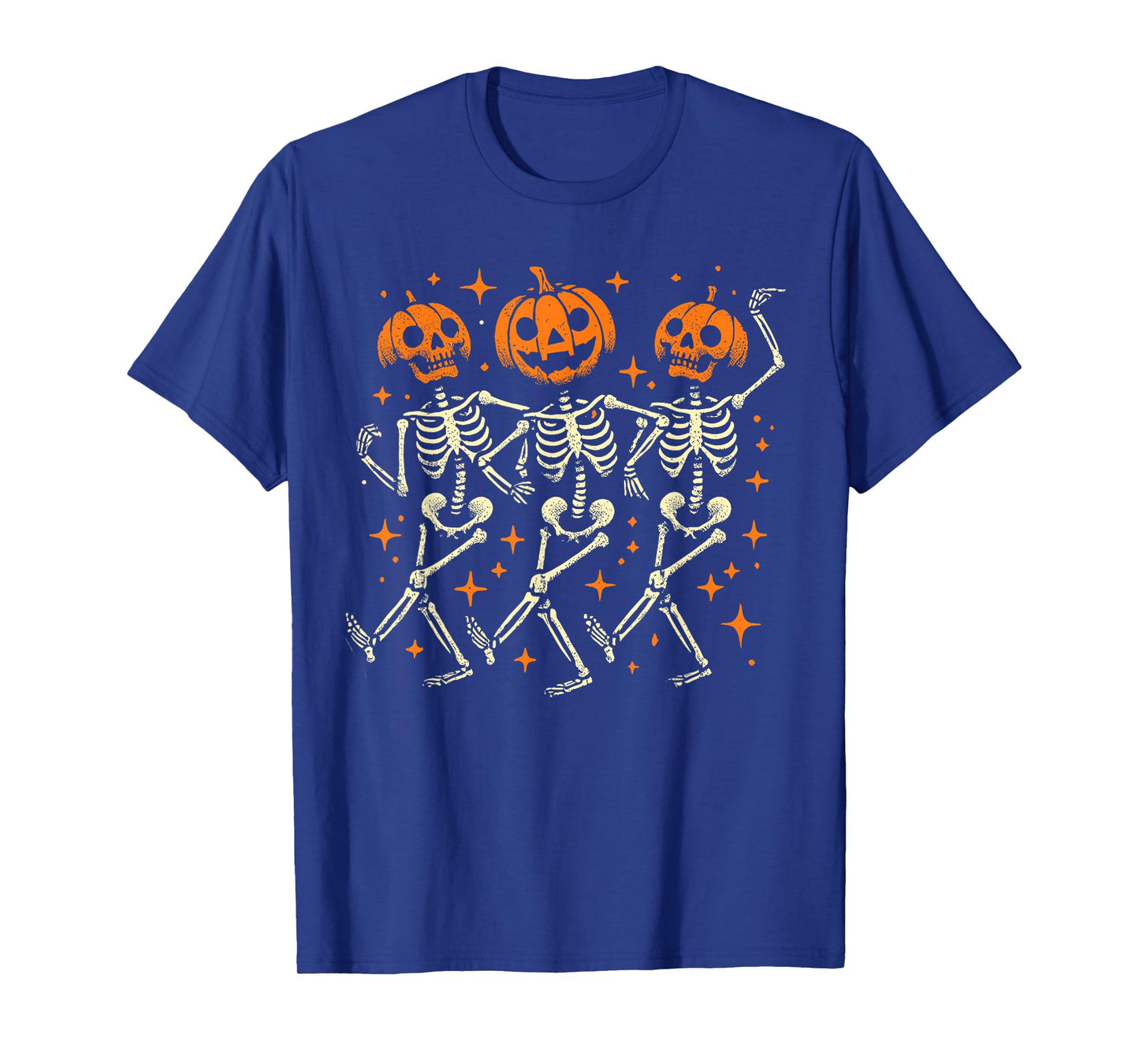 Spooky Season Halloween Skeleton Jack O Lantern Dancing T-Shirt