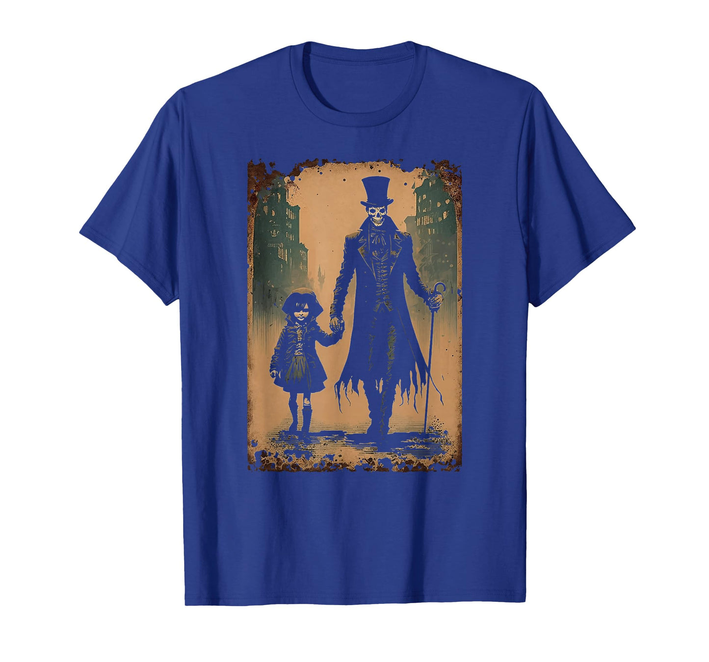 Reaper Of Death Making Friends On A Victorian City Street T-Shirt