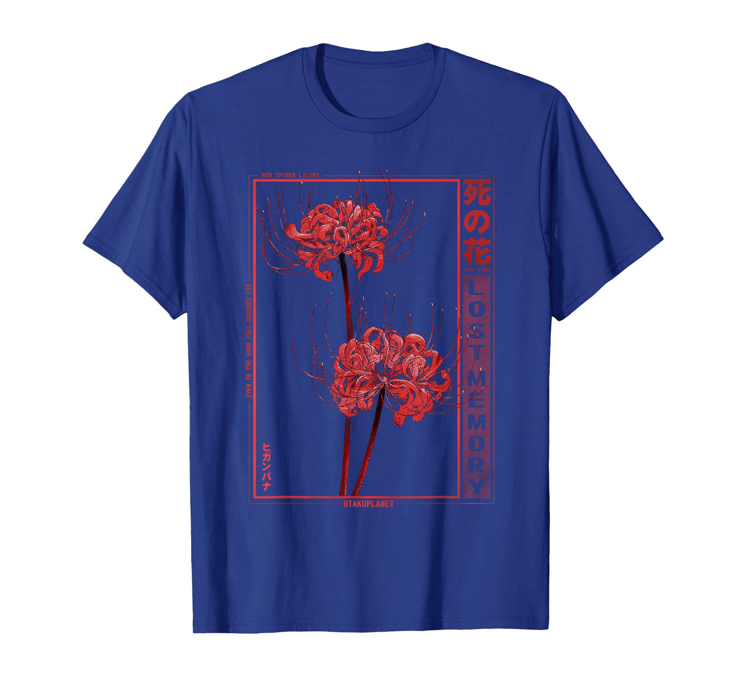Japanese Spider Lily Soft Grunge Anime Aesthetic Flower T-Shirt