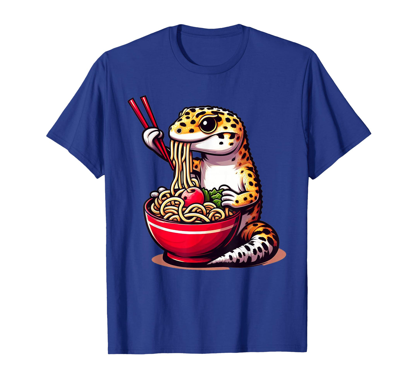Gecko Anime Japanese Kawaii Ramen Reptile Leopard Gecko T-Shirt