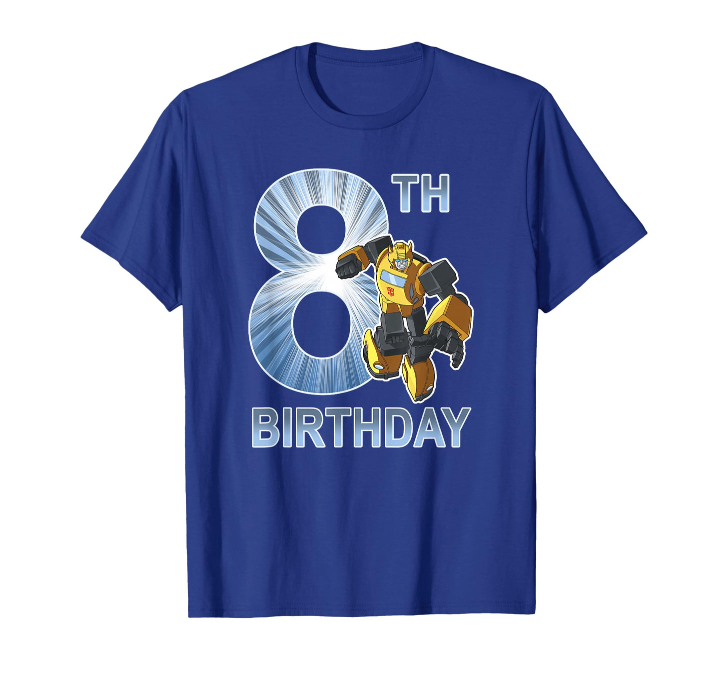 Transformers Bumblebee 8th Birthday Light Shine Fill Poster T-Shirt