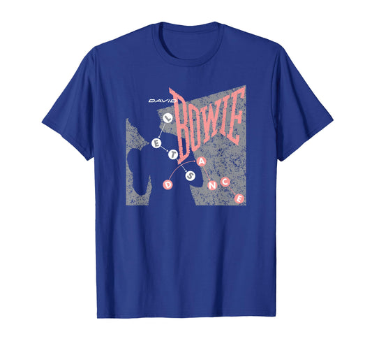 David Bowie Let's Dance Pink and Grey T-Shirt