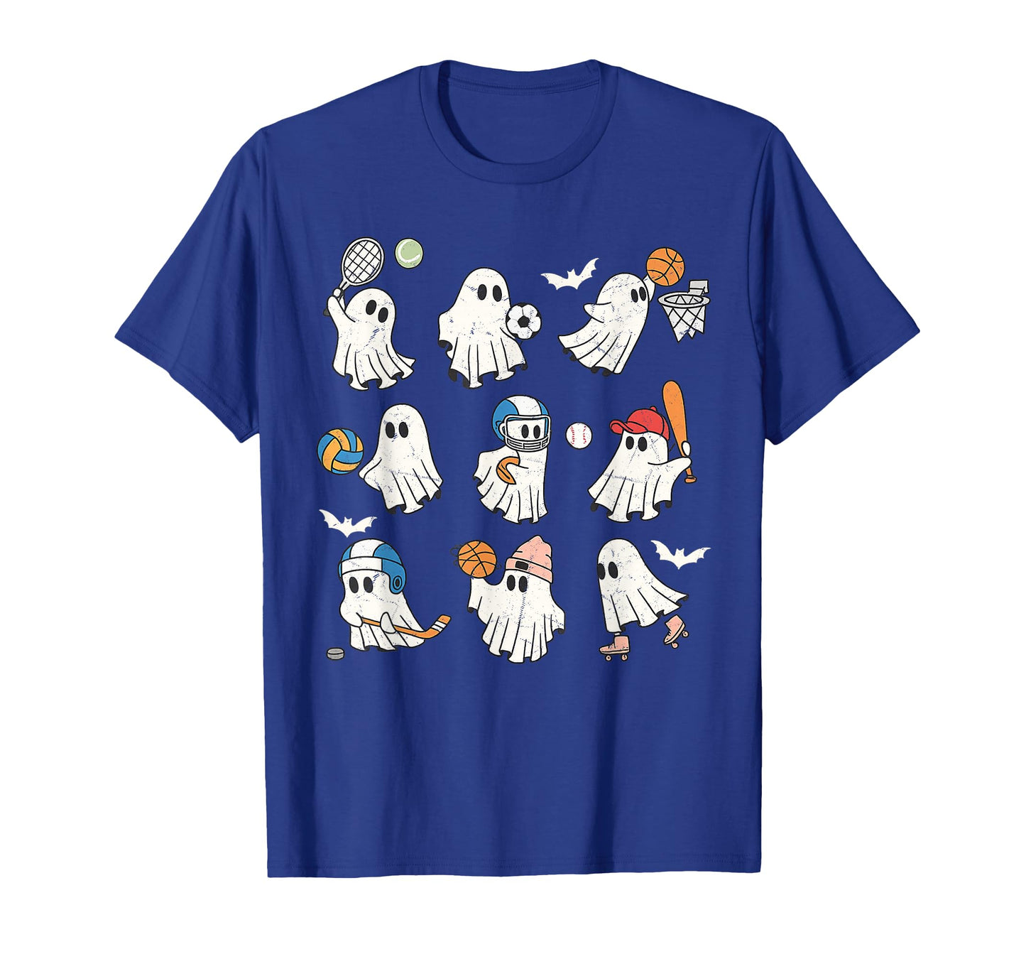 Funny PE Teacher Ghost Sports Halloween T-Shirt