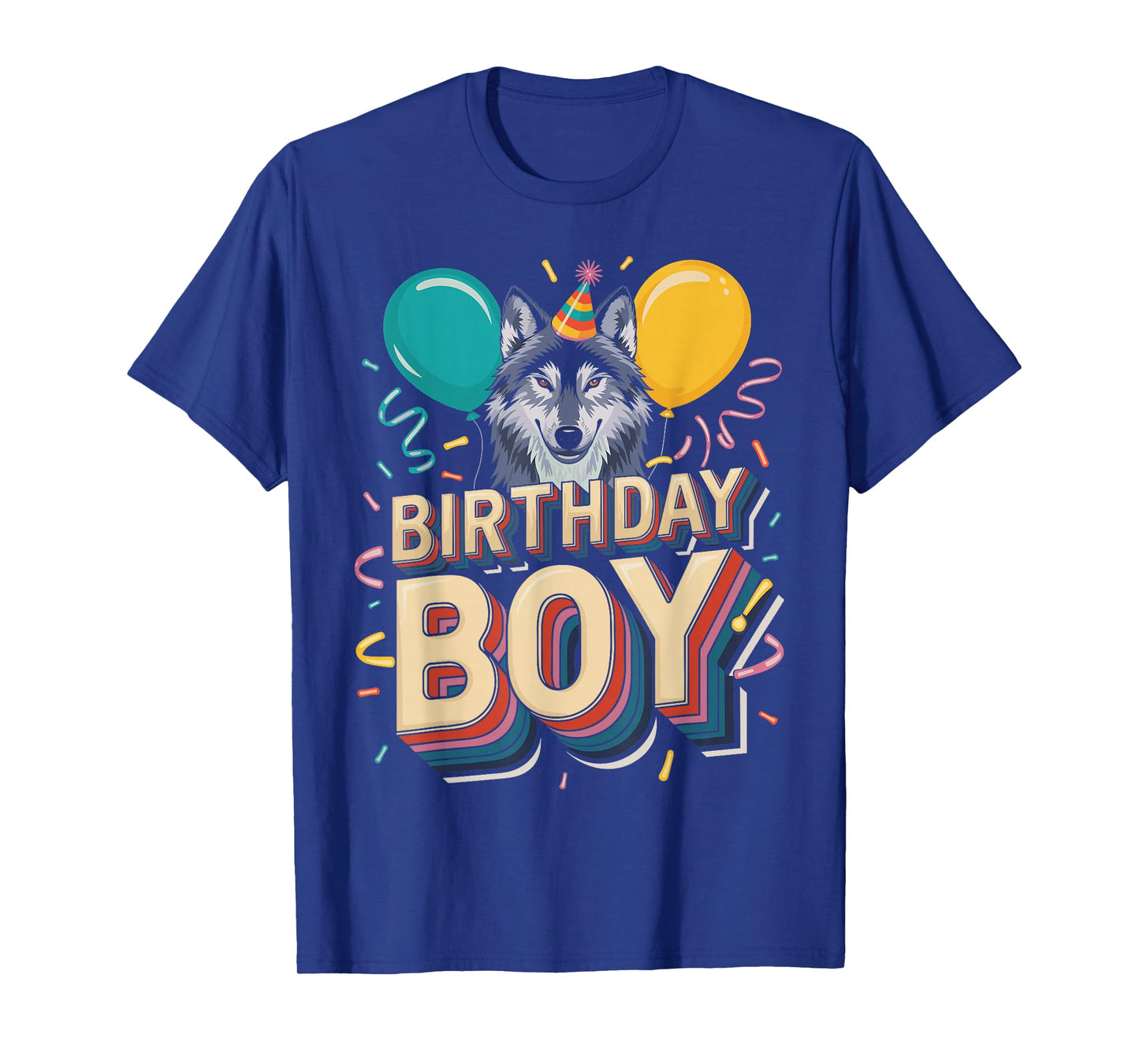 Birthday Boy WOLF Shirt Cute WOLF T Shirt for Birthday Wolve T-Shirt