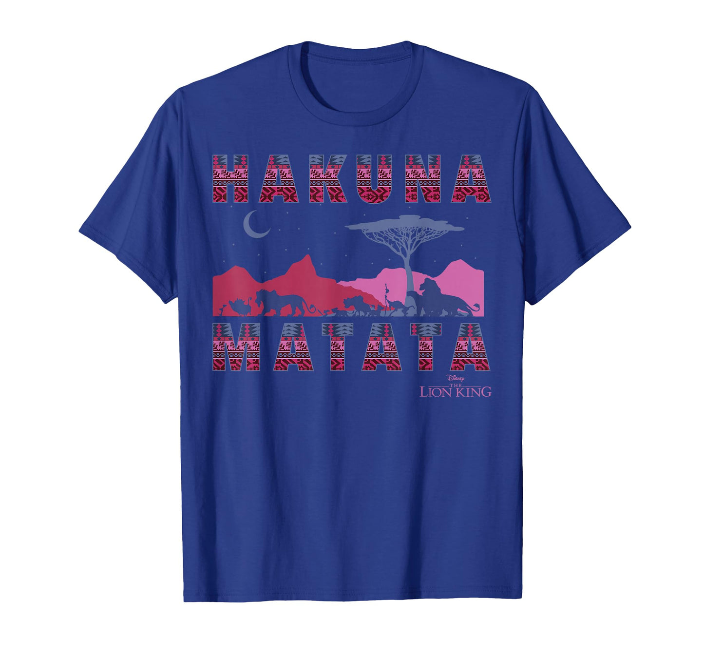 Disney The Lion King Hakuna Matata Moon And Mountains T-Shirt