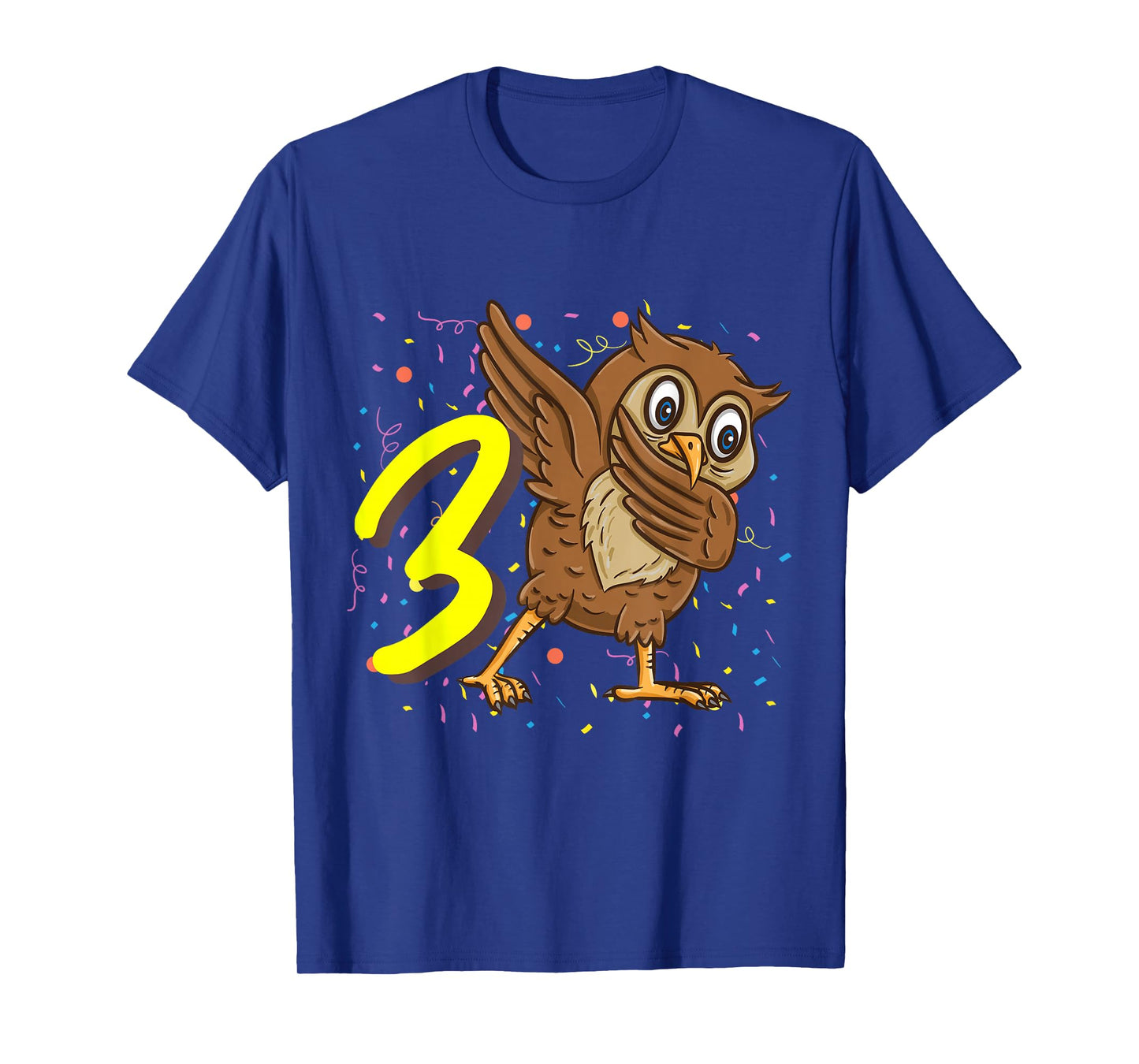 3 Year Old Owl Bird Birthday T-Shirt