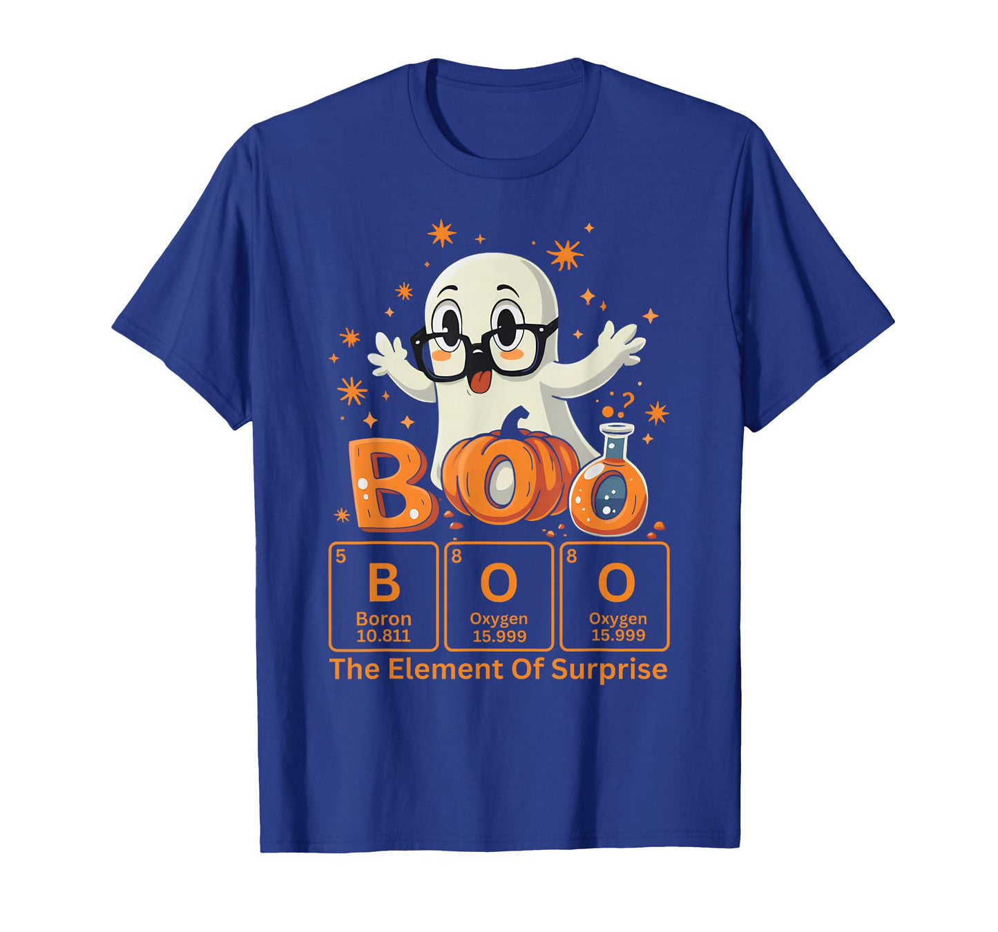 Chemistry Boo The Element of Surprise Cute Chemist Halloween T-Shirt