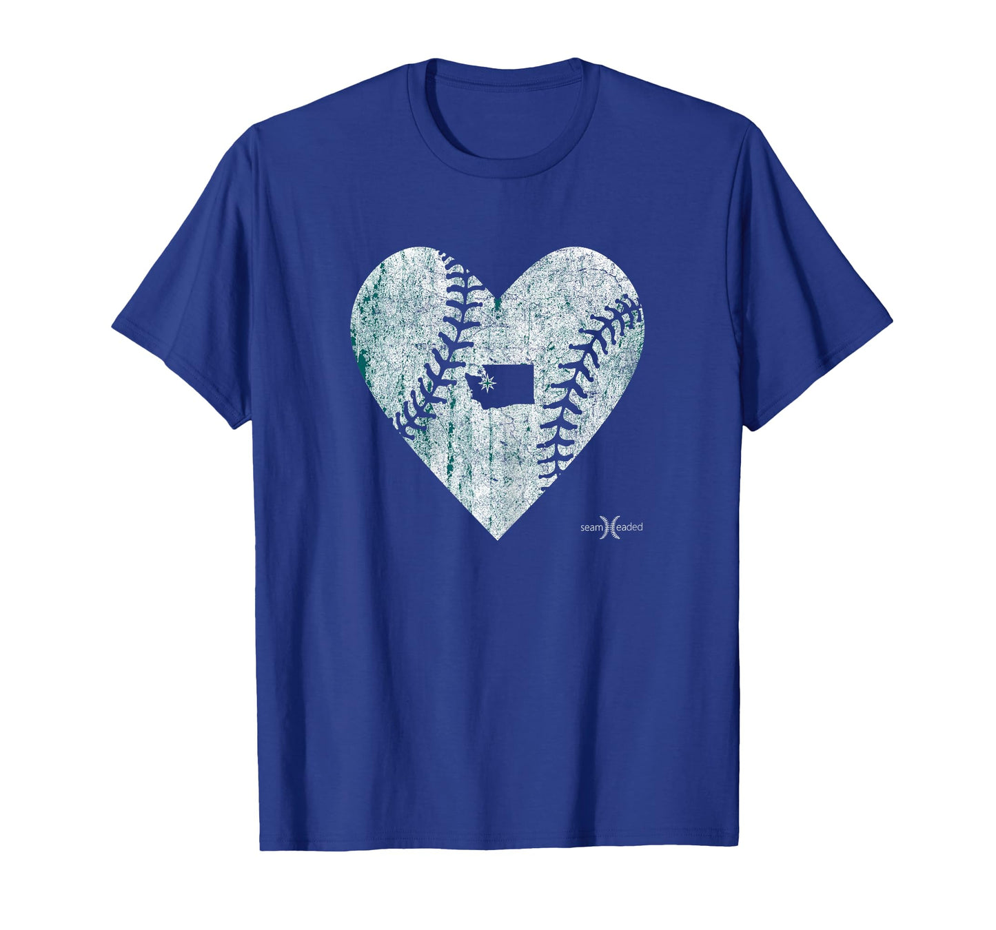 Vintage Seattle Baseball Heart T-Shirt