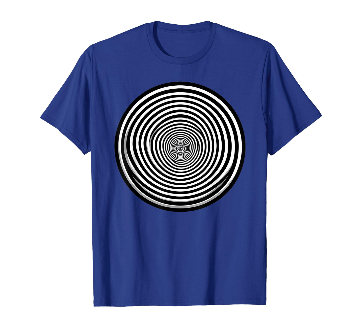 Black And White Swirl Optical Illusion T-Shirt