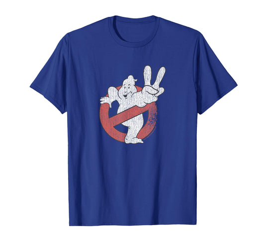 Ghostbusters Distressed Logo Ghostbusters II Retro Movie T-Shirt