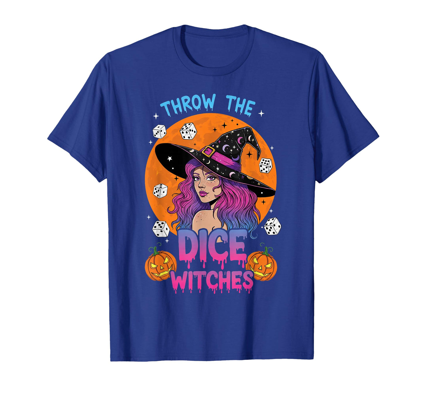 Bunco Halloween Throw The Dice Witches Bunco Game for Women T-Shirt
