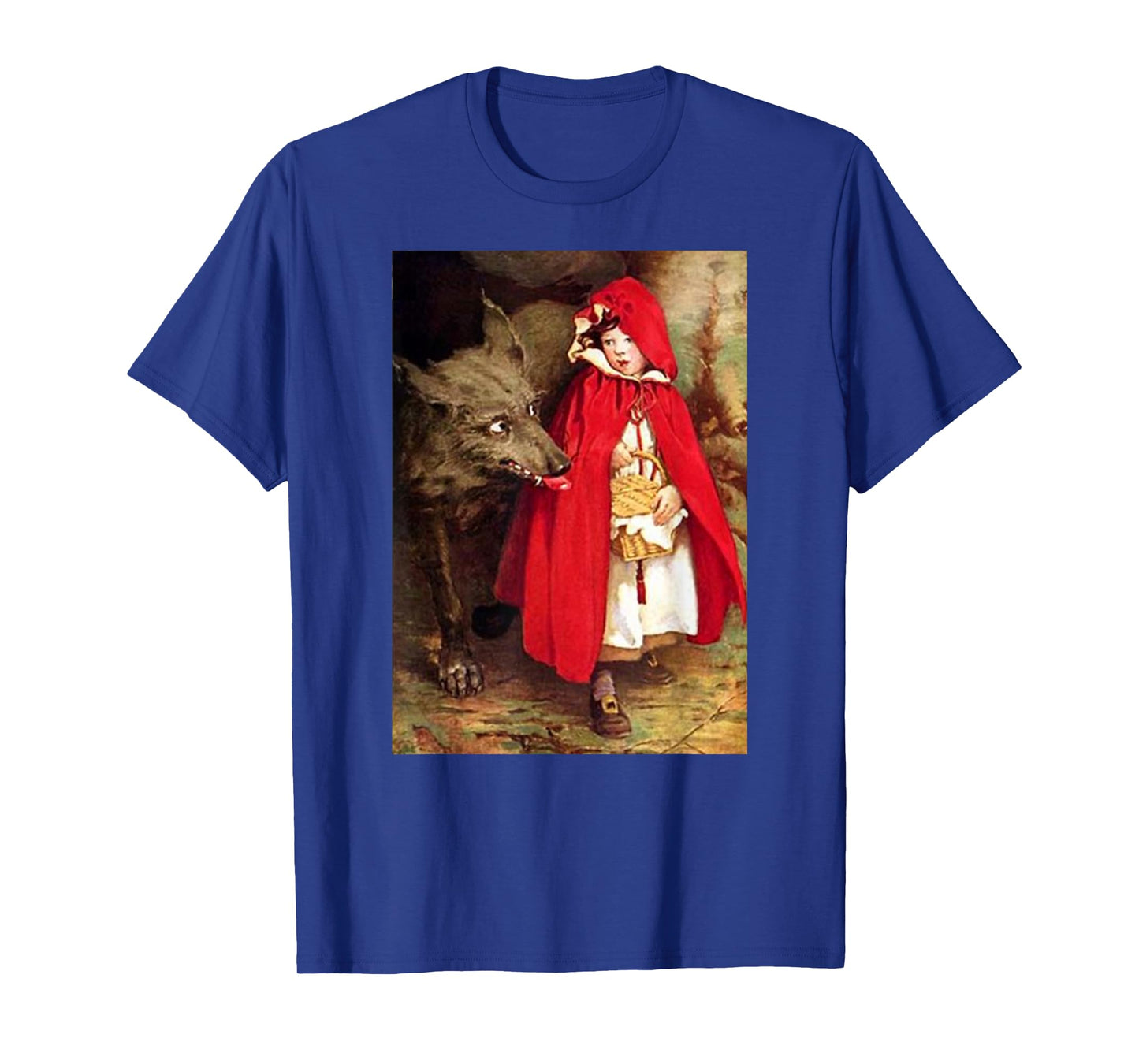 Vintage Fairytales Bad Wolf and Little Red Riding Hood T-Shirt