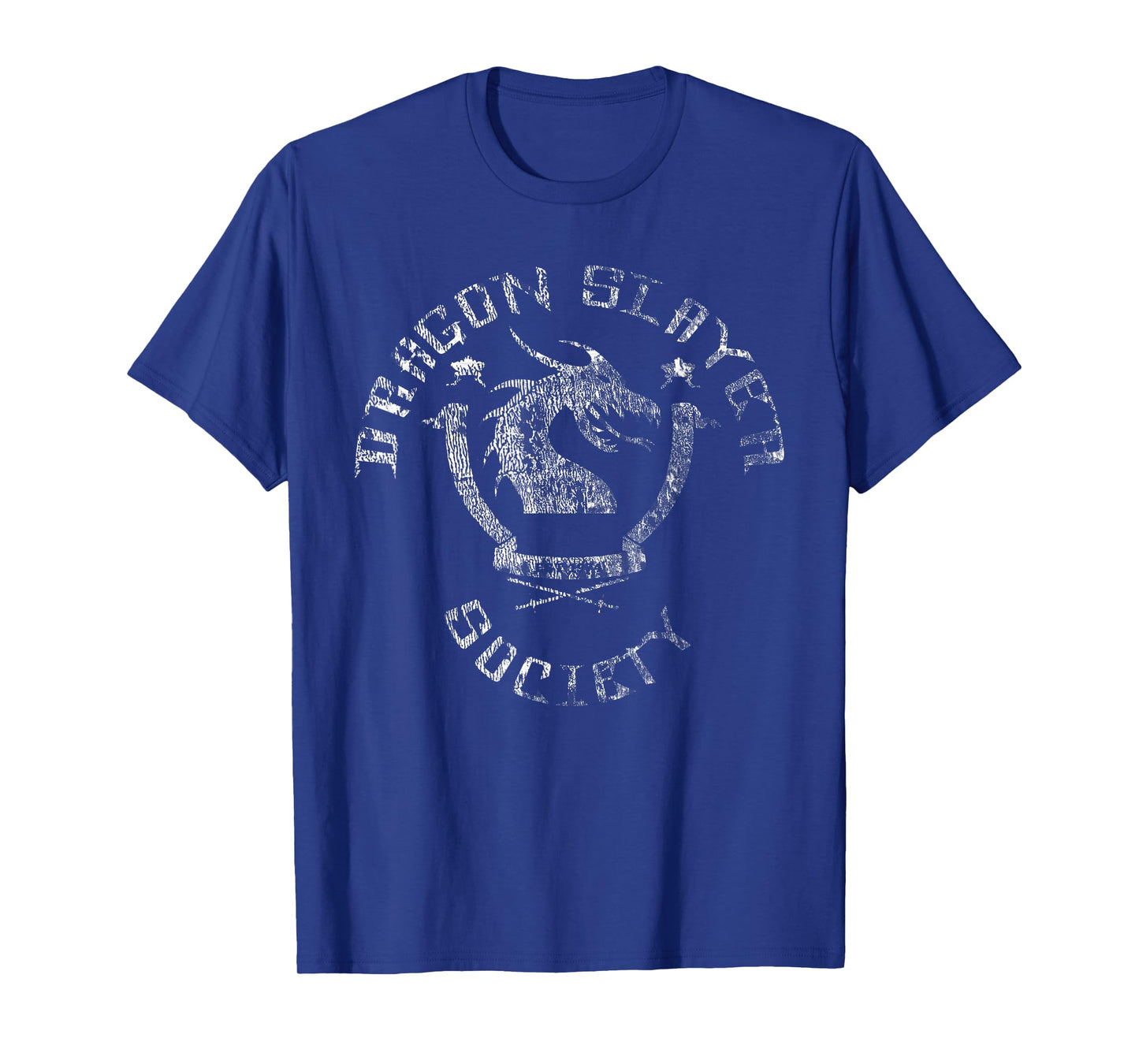 Dragon Slayer Society - Distressed Faded Nerd & Geek T Shirt T-Shirt