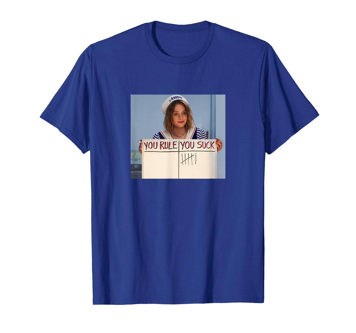 Stranger Things Robin You Rule You Suck Movie Scene Frame T-Shirt