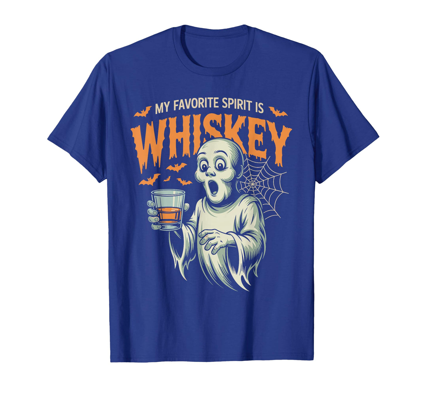 My Favorite Spirit Whiskey Ghost Funny Halloween Costume Pun T-Shirt