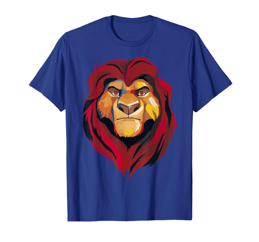 Disney The Lion King Mufasa Artistic Painted Portrait T-Shirt