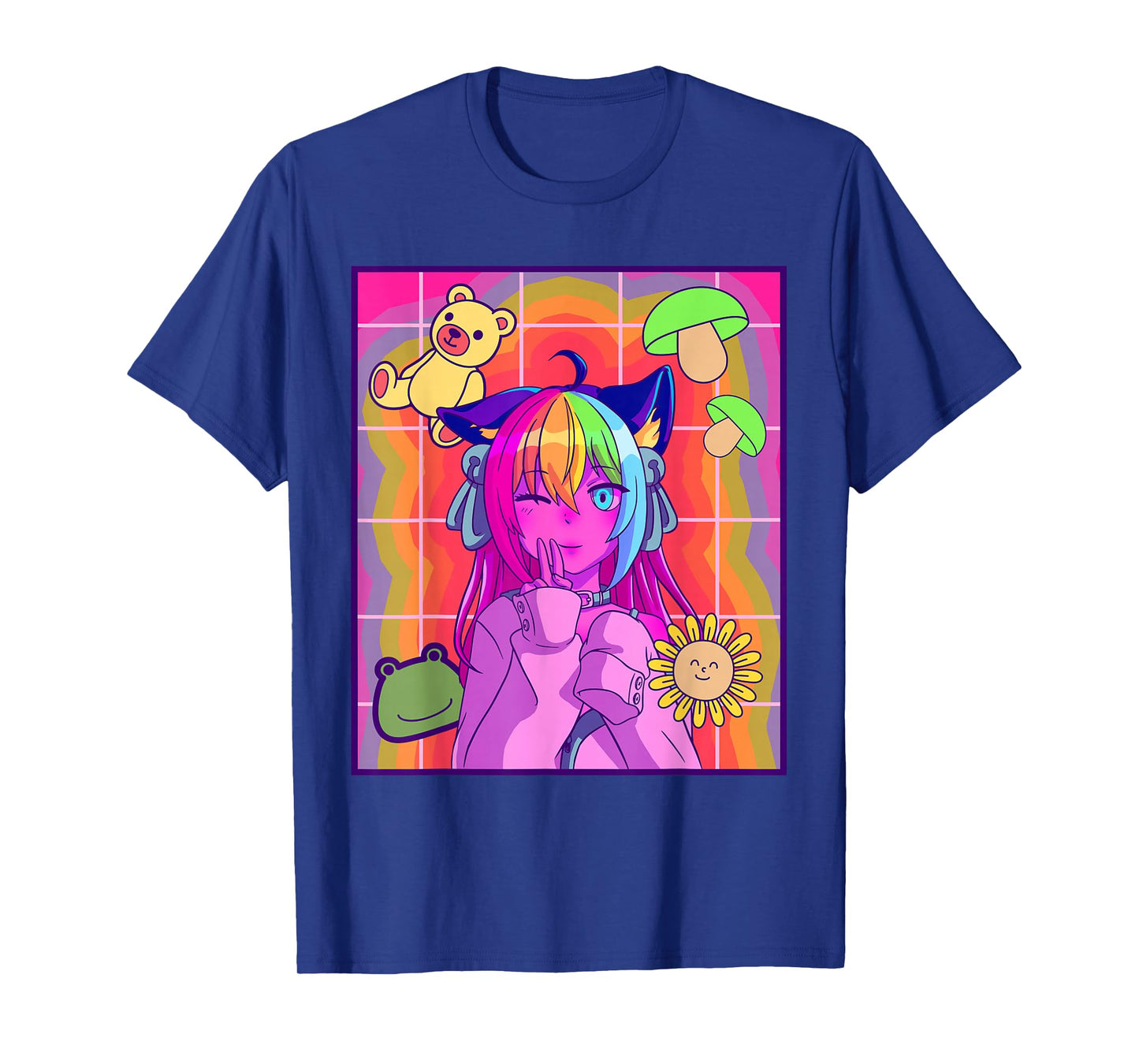 Kidcore Aesthetic Kawaii Anime Girl Old Indie 80s 90s Retro T-Shirt