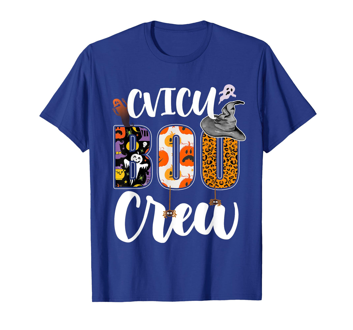 CVICU Boo Crew Ghost Funny Halloween CVICU Nurse RN Matching T-Shirt