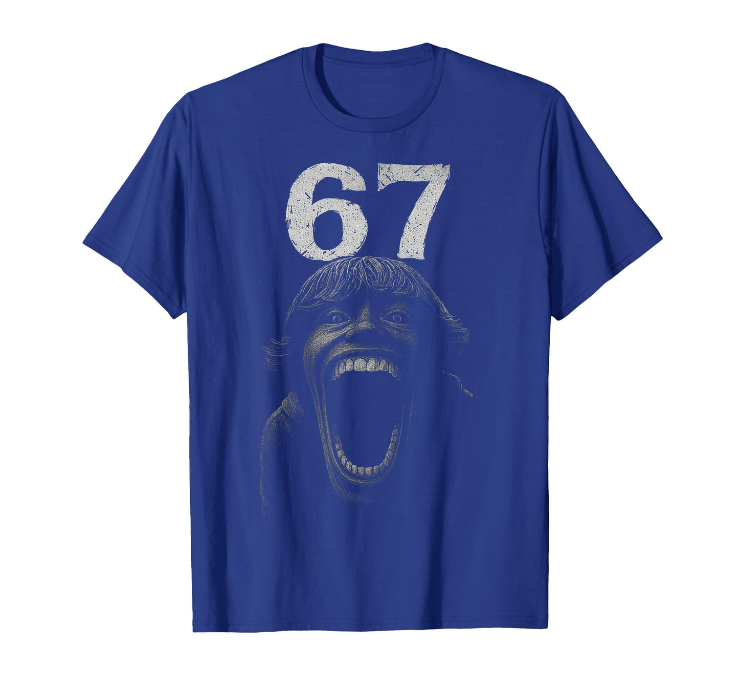Halloween 67 SCP Horror Face Scary Costume Shirt Horror 6 7 T-Shirt