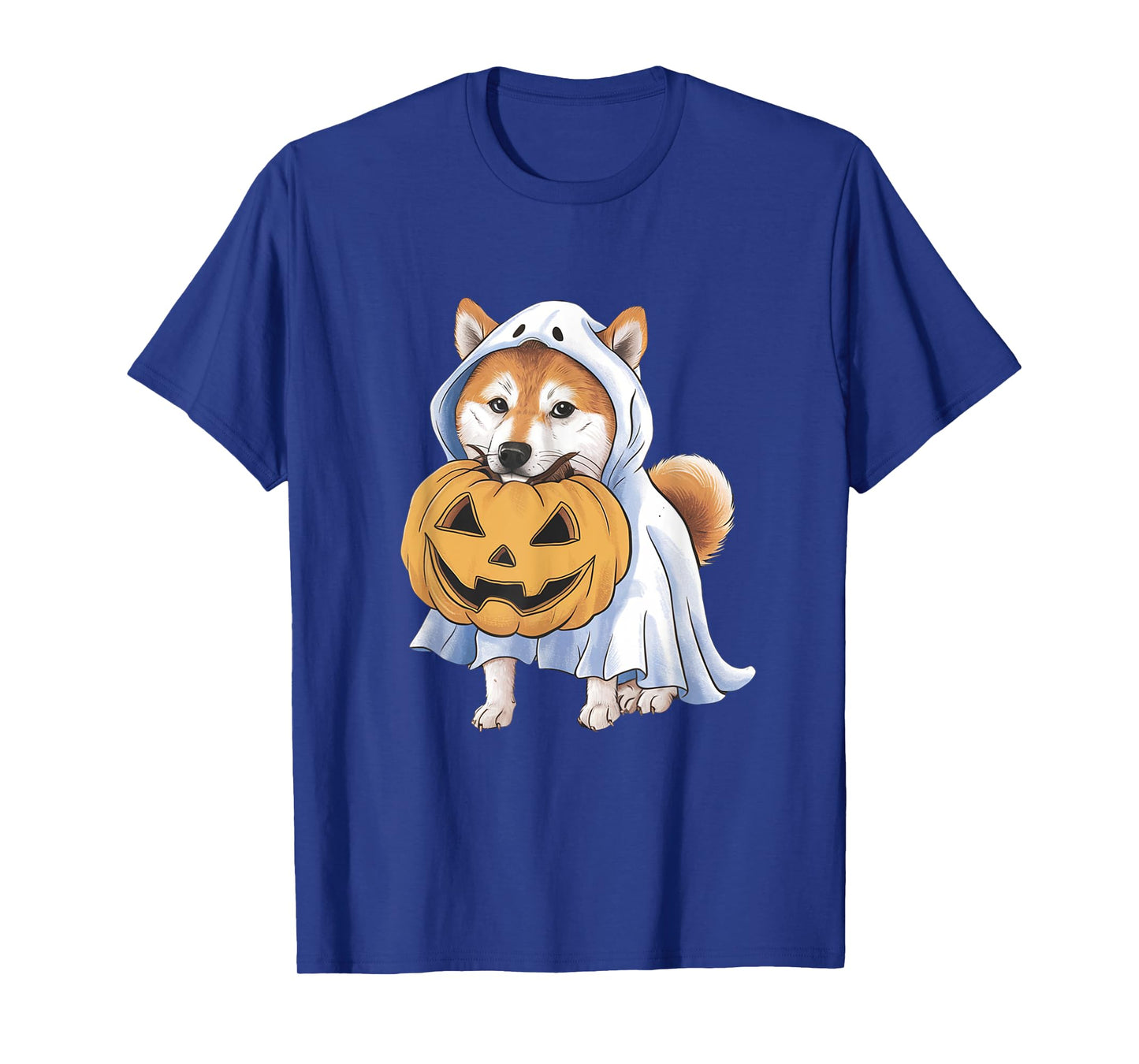 Shiba Inu Ghost Dog Halloween T-Shirt