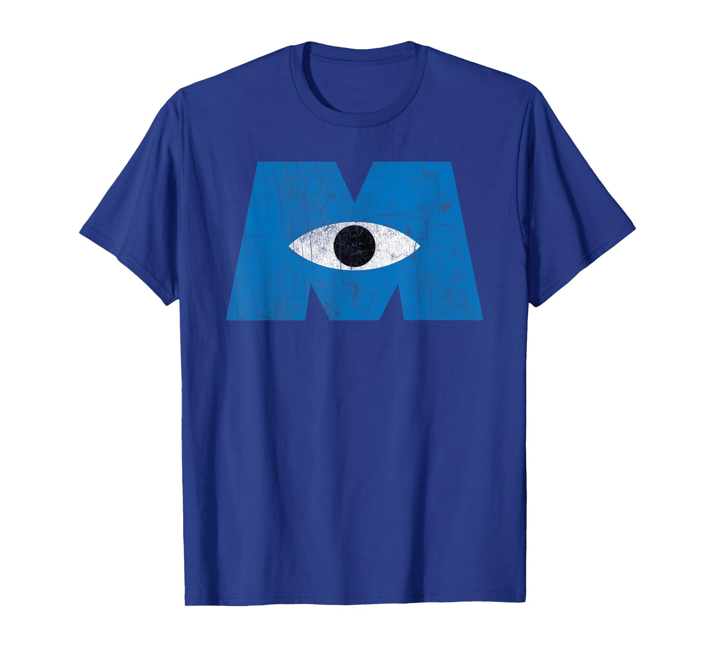 Disney Pixar Monsters, Inc Distressed Cyclops Blue Logo T-Shirt