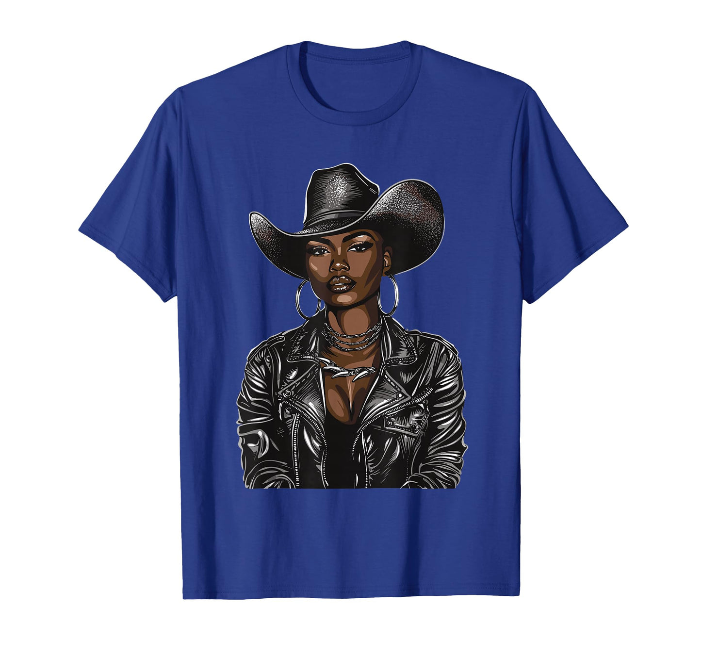 Black African American Cowgirl Western Country Texas Rodeo T-Shirt
