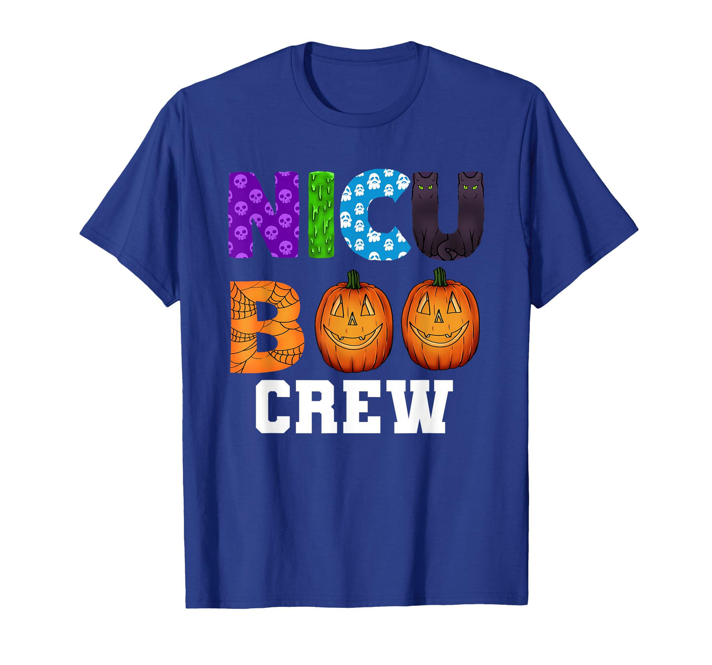 NICU Boo Crew Scary Halloween Neonatal Nurses T-Shirt