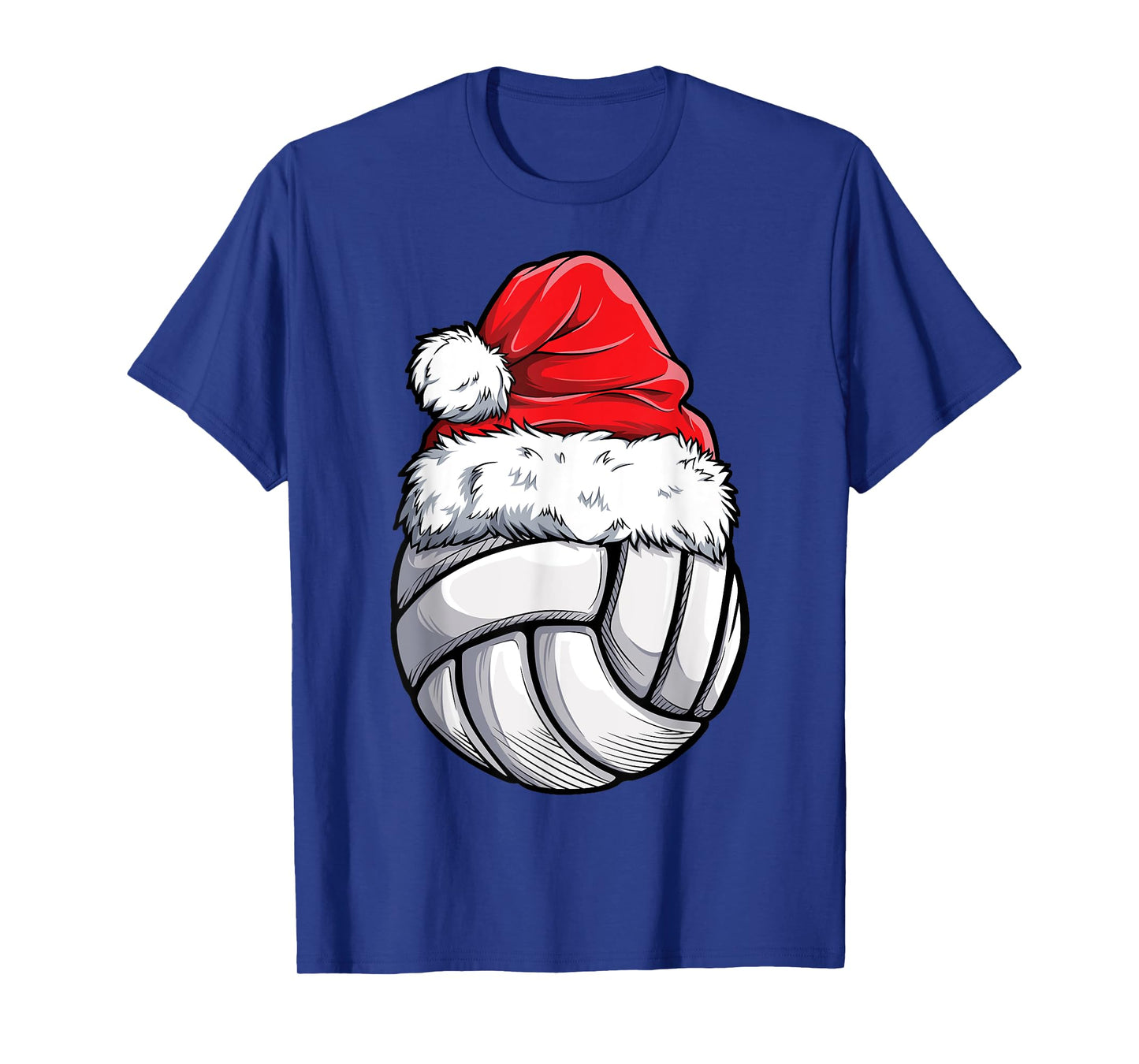 Christmas Volleyball Ball Santa Hat Xmas Girls Women Sports T-Shirt